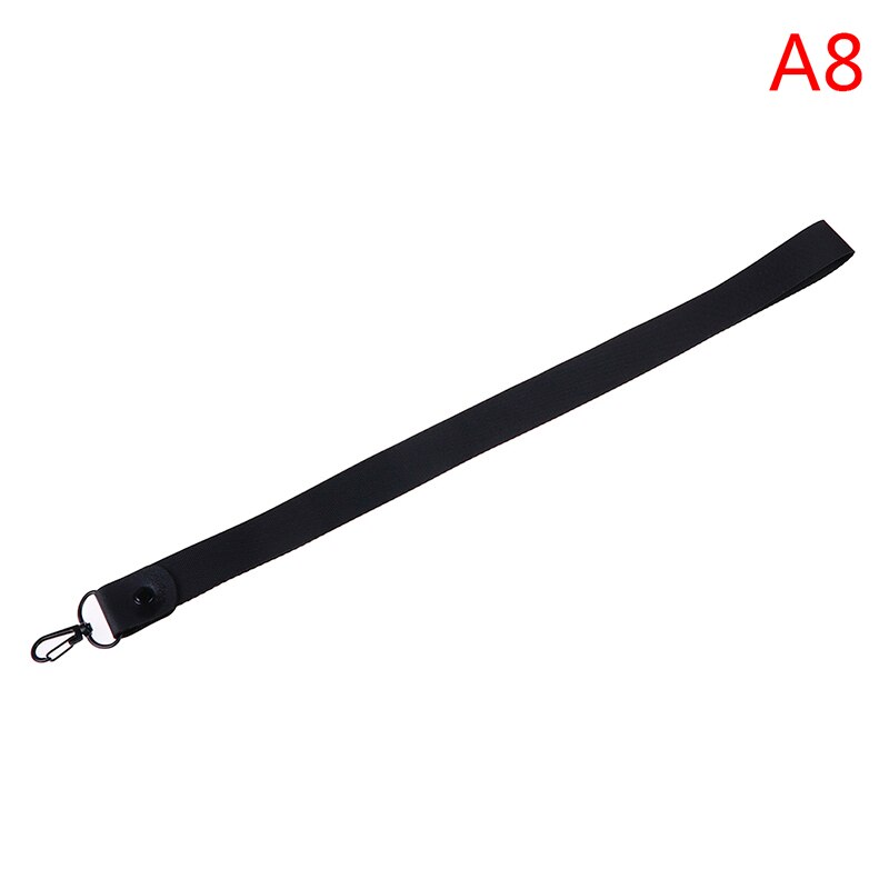 1 Pcs Einfarbig keychain Tag Lanyard Ausweis Pass Neck Strap Handy Straps Abzeichen Halter DIY Hängen Seil: A8