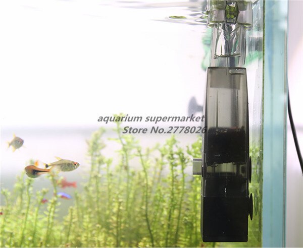 1 stk atman mk -230 sort self suctlon god funktion elektrisk overflade skimmer filter til akvarie