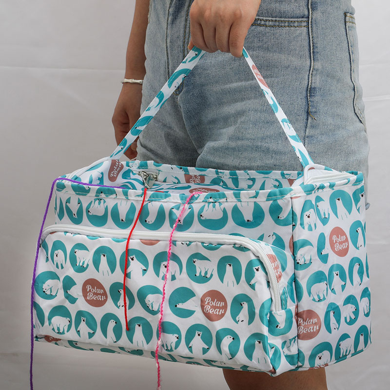 Looen 11 Stijlen Garen Breien Tas Voor Diy Naald Arts Craft Holder Tote Organizer Opslag Gehaakte Tas Lege Vierkante Opslag tas
