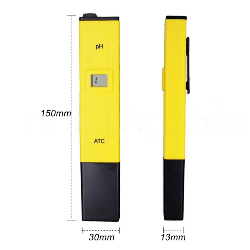 Digital ph meter tester beskyttet lcd ph tester 0.1 pen tester akvarie pool vand vin urin automatisk kalibrering