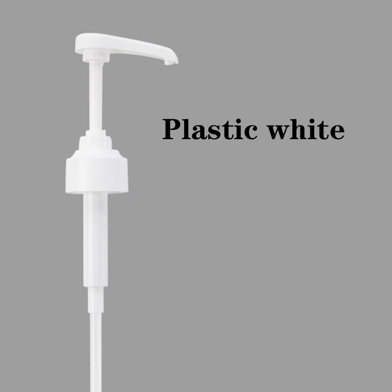Syrup bottle press nozzle operation head household manual plastic pressure nozzle essential push-in artifact kitchen supplies: Plastic white