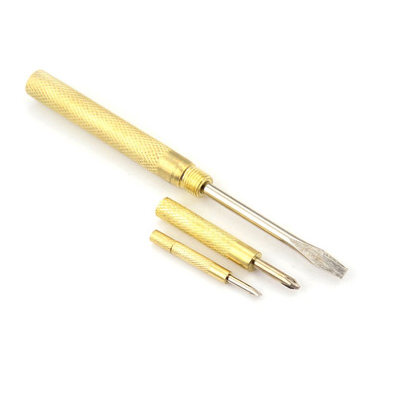 6 in 1 Copper Plated Small Hammer Set with 4 Screwdrivers Multi-Functional Practical Slotted Screwdriver Hand Tool Kit