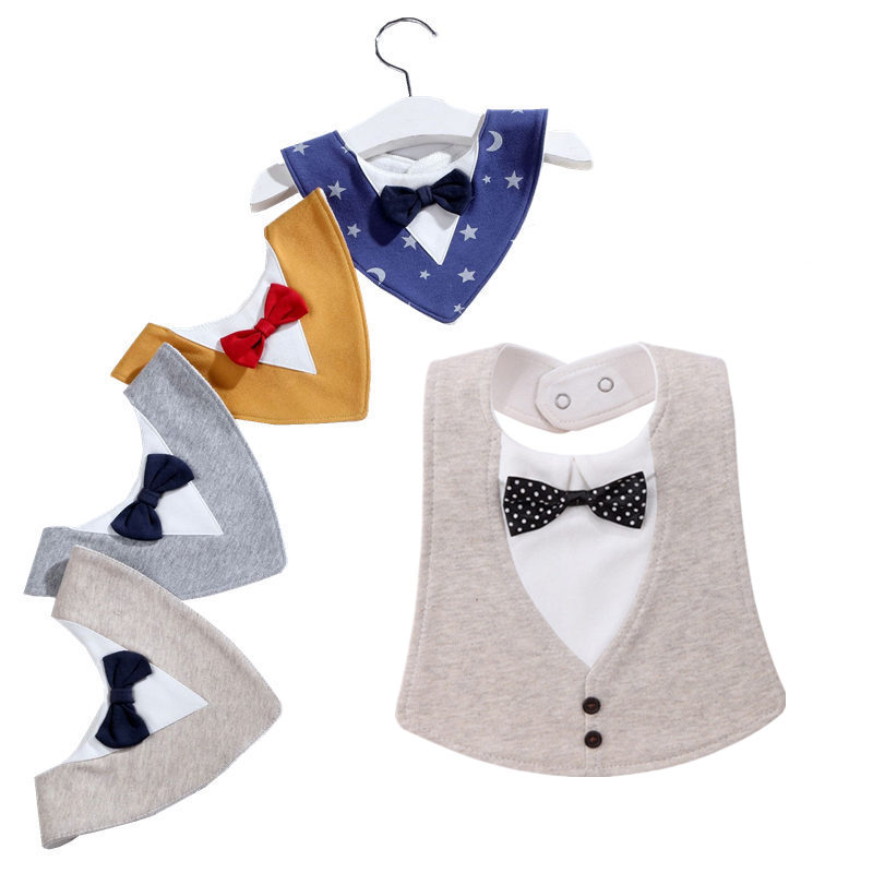 Gentleman Strikje Waterdicht Bandana Slabbetjes Baby Babador Voeden Kiel Infant Burp Doeken Speeksel Handdoek Baby Eten Accessoire