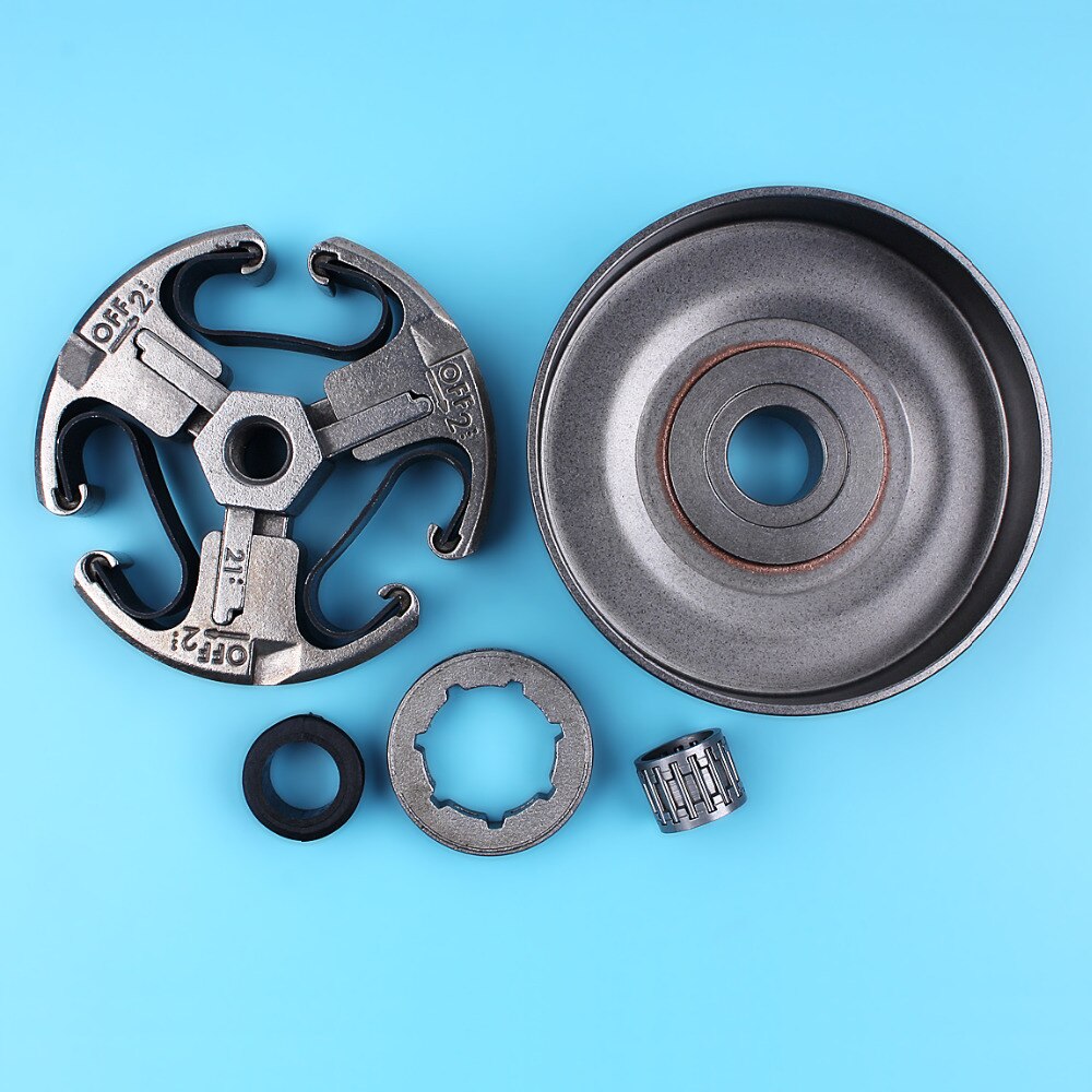 3/8" 7T Tooth Clutch Drum Rim Sprocket & Worm Gears Kit For HUSQVARNA 61 66 266 268 272 Chainsaw Replacement Parts
