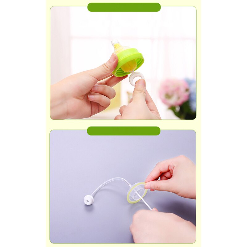 4pcs/set Sponge Plastic Bottle Brushes Cleaner Bottle Nipple Straw Brush Glass Milk Bottle Cleaning Brush Set