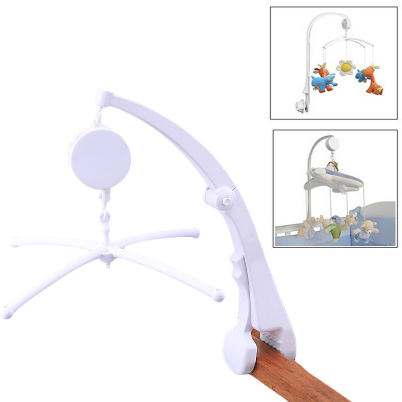 1einstellen Baby Spielzeug Weiß Rasseln Halterung einstellen Baby Krippe Handy, Mobiltelefon Klemme Bett Glocke Spielzeug Halfter Arm Halterung Wind-hoch Uhrwerk Musik Kasten
