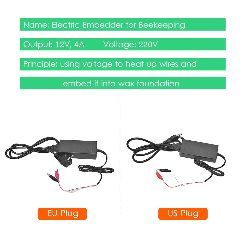 Beekeeping Wax Foundation Embedder Electric Wire Embedder Heating Device Beehive Installer Equipment