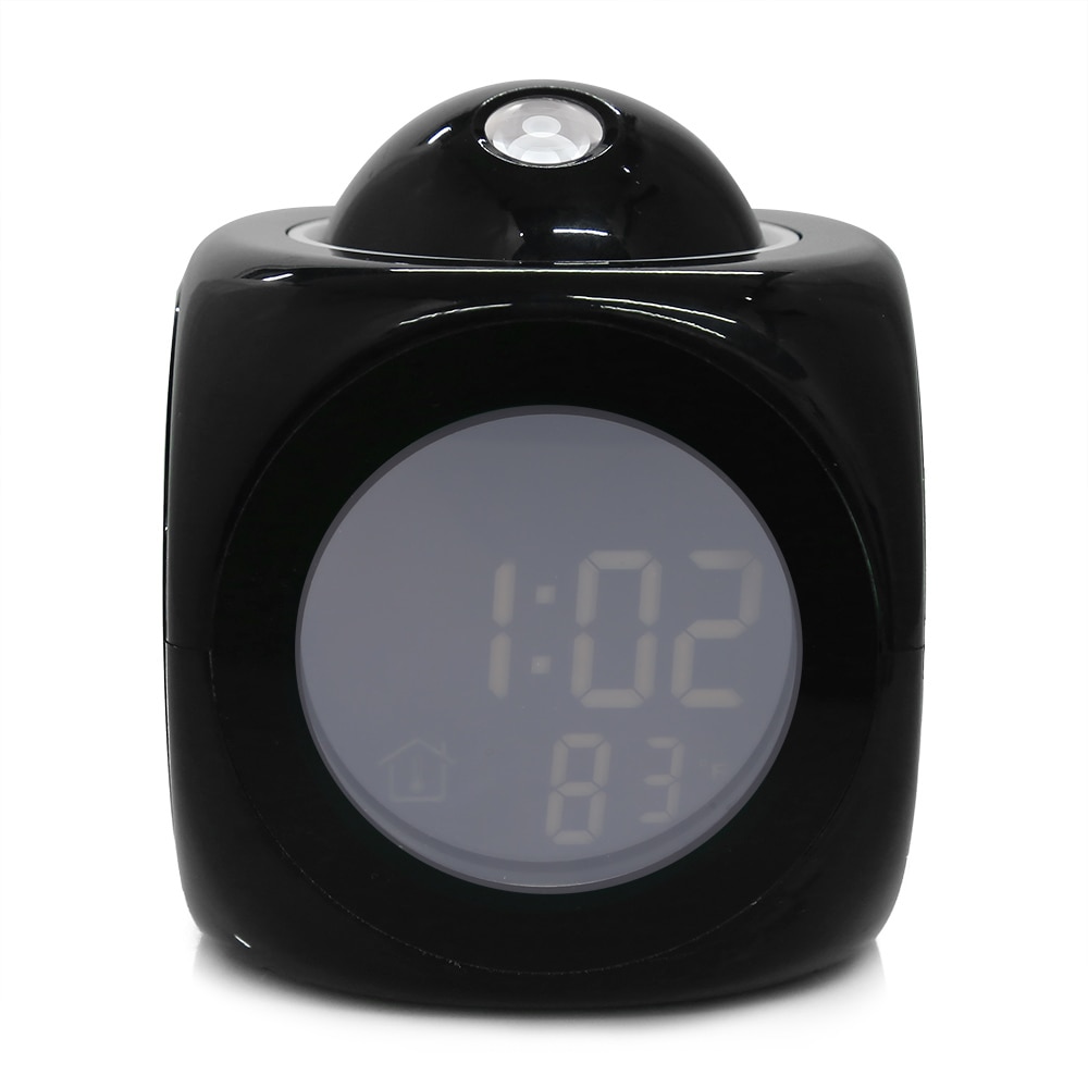 Reloj despertador Vibe LCD proyección del habla despertador tiempo y exhibición temporal Relojes de proyección Relojes Despertadores