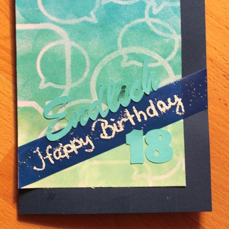 Speech Bubble Stencil for DIY Scrapbooking Decorative Embossing Paper Card Making Craft Plastic Template Drawing Sheet 6x6inches