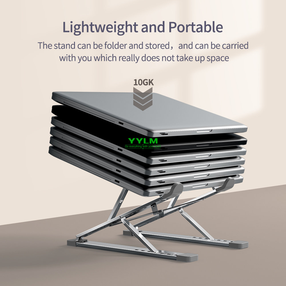 Draagbare laptopstandaard Aluminium notebookondersteuning Computerbeugel Macbook Air Pro-houder Accessoires Opvouwbare laptopbasis voor pc