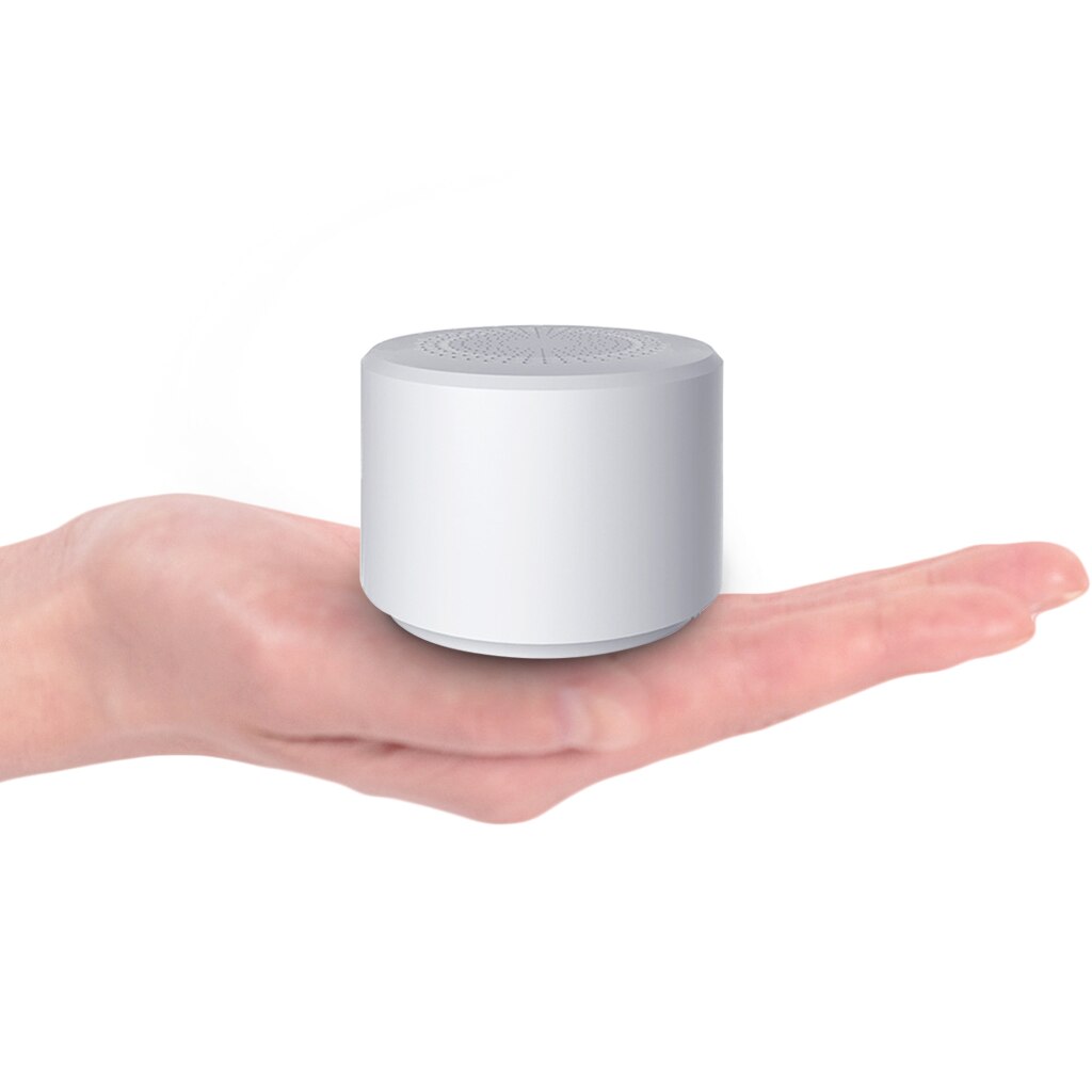 Merk ronde draagbare mini draadloze bluetooth speaker subwoofer slimme spraakgestuurde draagbare bluetooth speaker 5.0