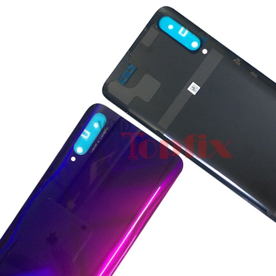 NEUE Für Huawei honor 9x Zurück Batterie Abdeckung Tür Hinten Glas Gehäuse Fall Für Huawei honor 9X Pro Batterie Abdeckung mit kamera objektiv