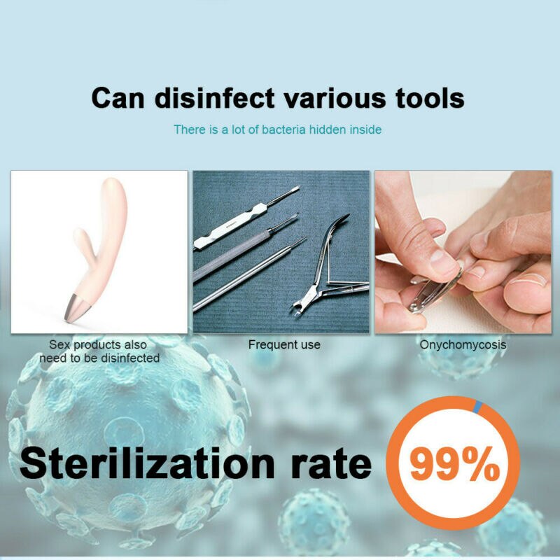 UV LED Nail Sterilizer Box Manicure Beauty Comestic Tool Disinfecting Sterilizer