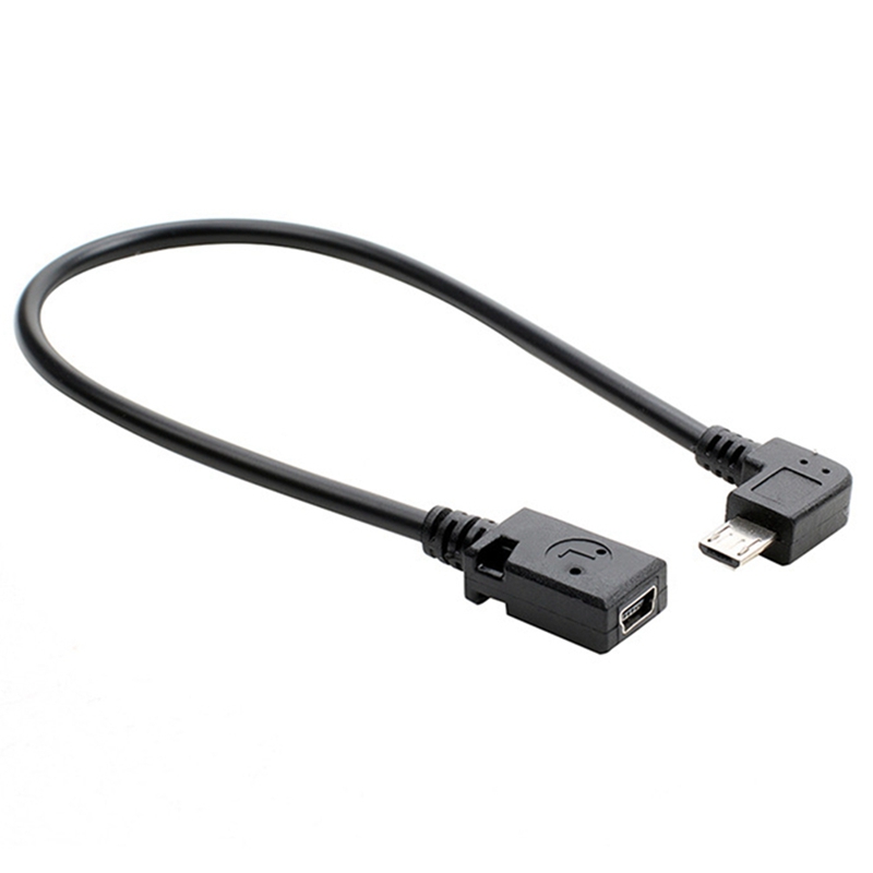 Converter Datakabel 90 Graden 90 Graden Micro Usb Male Naar Mini Usb Vrouwelijke Adapter Converter Data Kabel Lijn