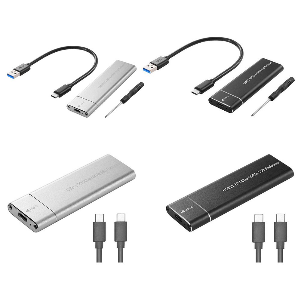 Usb 3.1 Type-C M.2 Nvme Ssd Behuizing 10Gbps M-Key Pci-E Mobiele Case Box