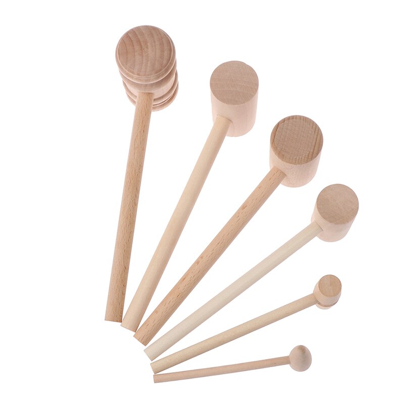 1Pcs Houten Hamer Mallet Carving Tool Lederen Craft Sieraden Maken Hamer Tool