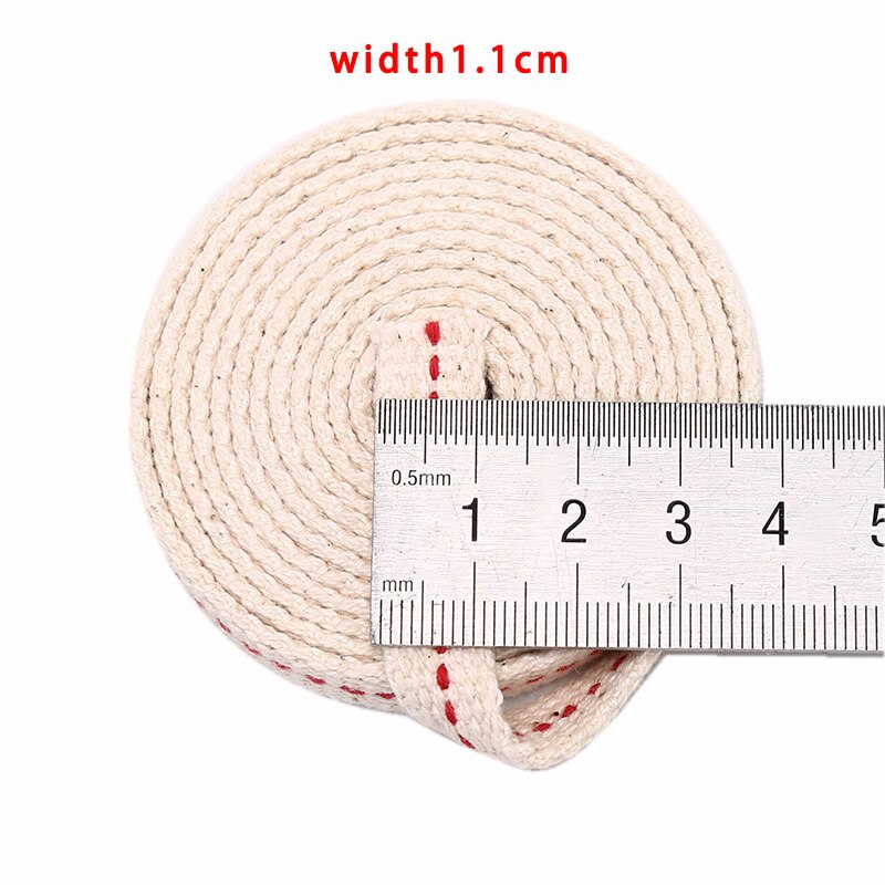 1M Sterke Platte Katoenen Lont Core Voor Kerosine Brander Kachel Verlichting Olie Lantaarn Olielamp Lont Roll Maken Diy accessoire: A