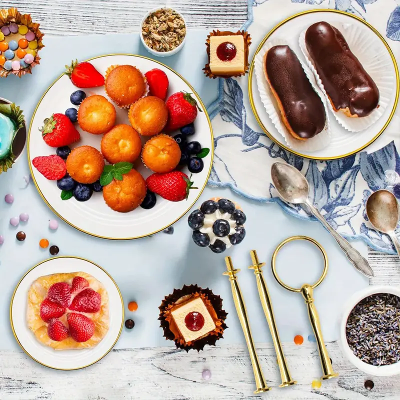 3-laags rond rek dessertbord taart displaystandaard fruitschaal lade verjaardagsfeestje dessert bruiloft drielaags taarttelling
