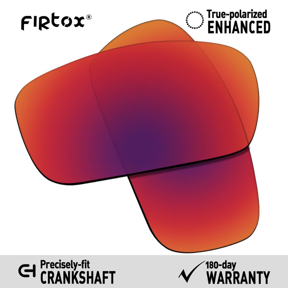 Firtox Wahre UV400 Polarisierte Linsen Ersatz für-Oakley Kurbelwelle OO9239 Sonnenbrille (Compatiable Objektiv Nur)-Mehrere Farben: Violett rot