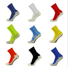 Shen sokker skridsikker friktionsstrimmel håndklæde bund / mellemrør fodboldsokker til mænd
