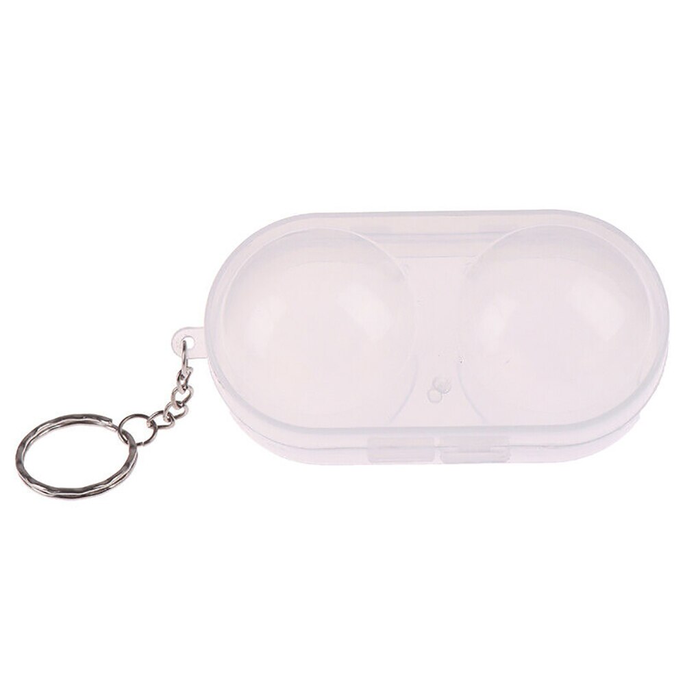 Plastic Table Tennis Ball Container Box Hard Case Ping Pong Ball Storage Box with Keychain Table Tennis Accessories