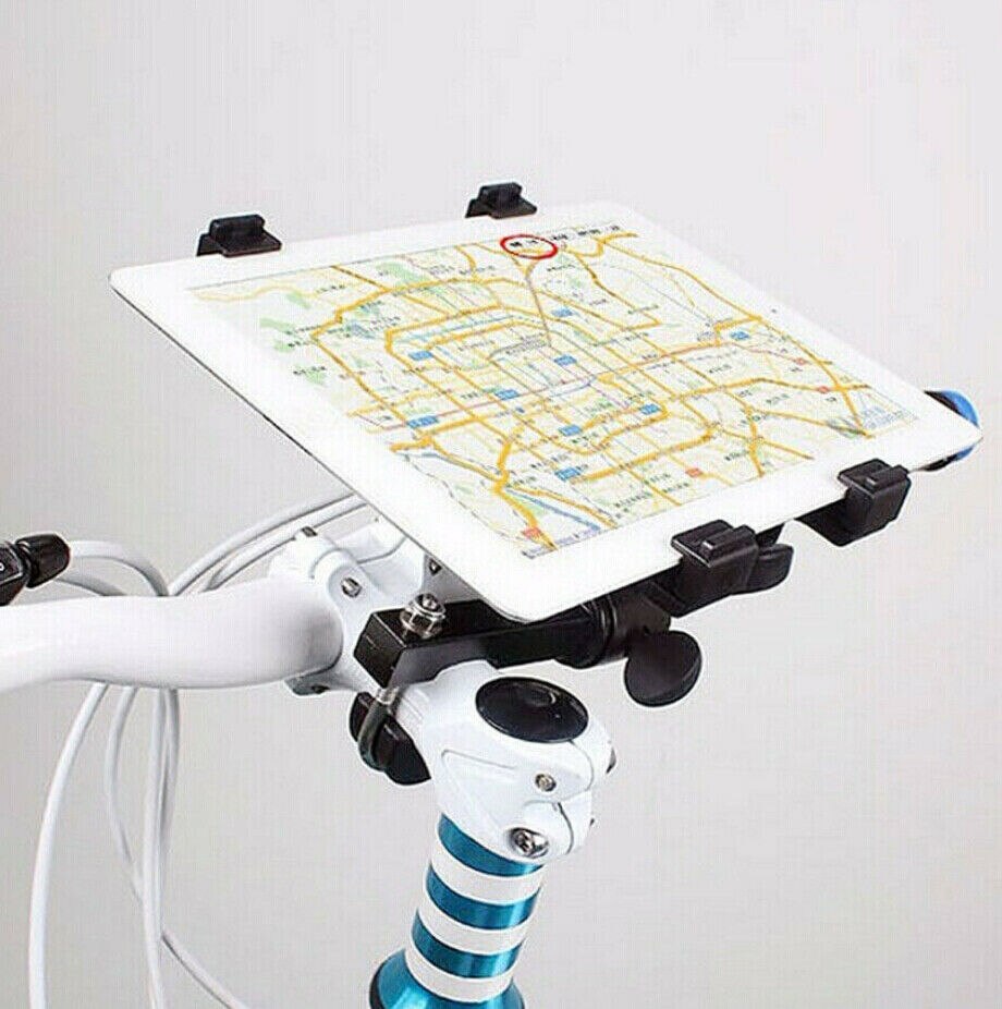 Bil motorcykel mtb tablet pc gps holder telefon universal vugge krokodille instrumentbræt montering klip navigation beslag sikker kørsel