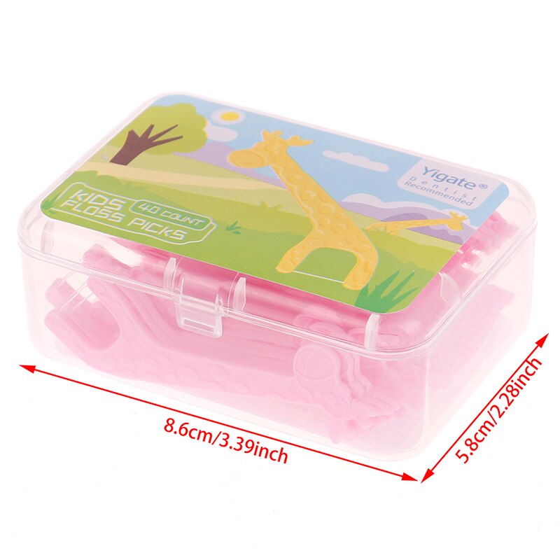 1box Kids Dental Floss Flosser Children Cartoon Picks Teeth Toothpicks Stick Teeth Toothpicks Stick Tooth Clean Oral Care