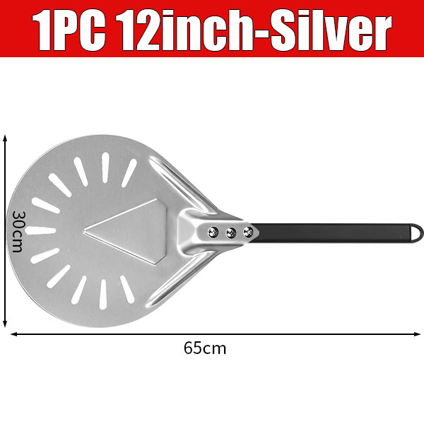 Pala per spatola per Pizza professionale in metallo di alluminio perforato da 7/9/12 pollici per accessori per forno per Pizza fatto in casa: Luce Verde