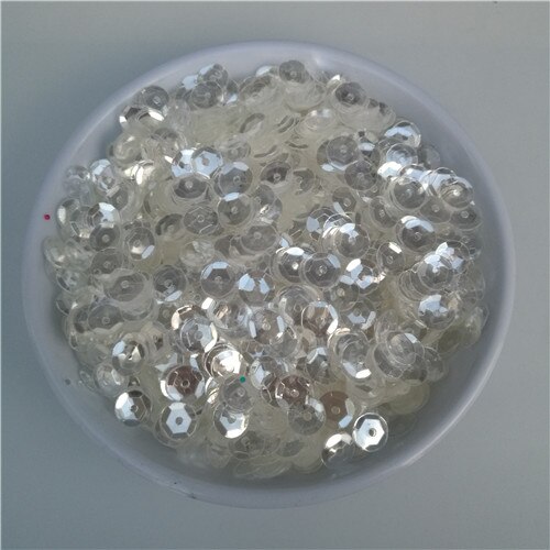 30g 3mm 4mm 5mm 6mm 8mm Ronde Beker Kristal Transparante Losse Pailletten Naaien Bruiloft craft Vrouwen Kids DIY Garment Nail Accessoires: 6mm Crystal