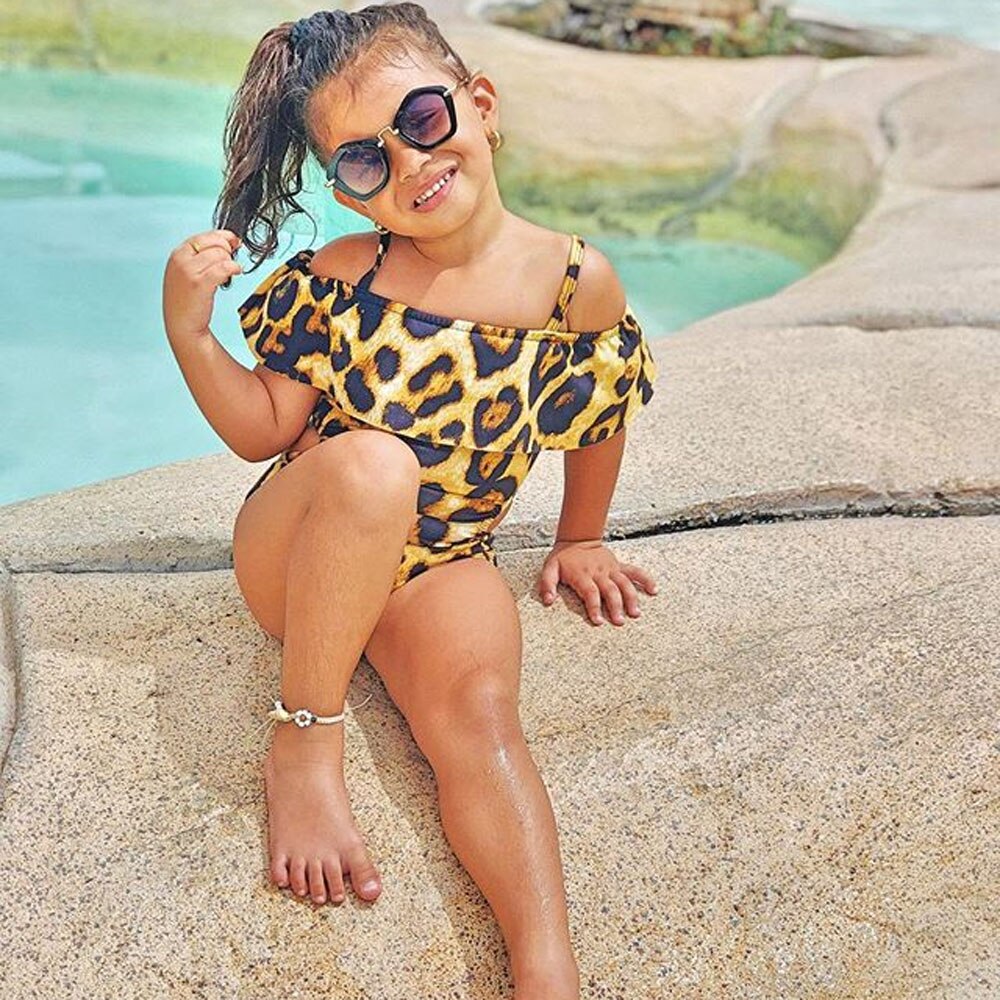 Sommar nyfödd baby flicka volang baddräkt baddräkt bikini simdräkt baddräkt
