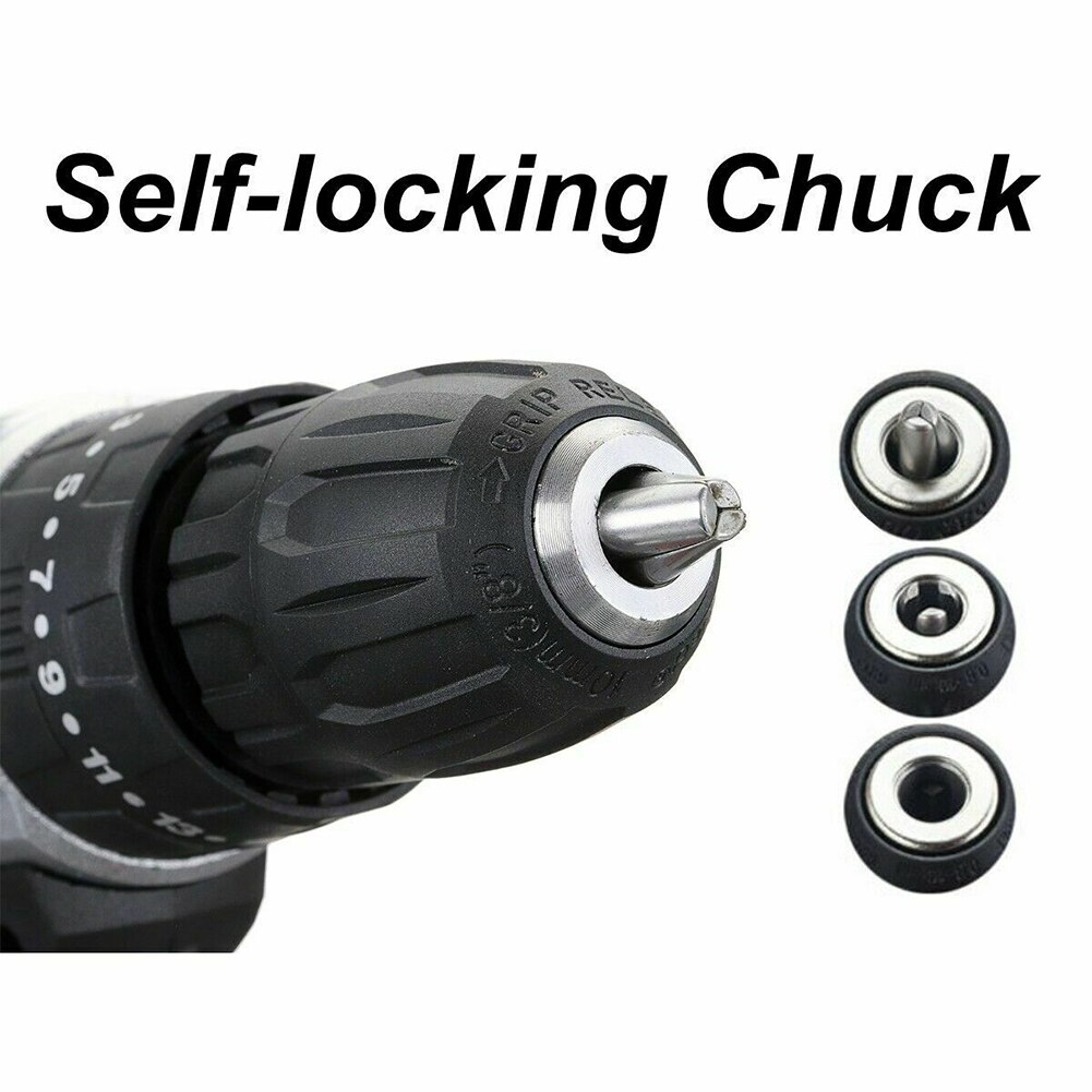 3in1 Brushless Power Tools Rechargeable 25 Torque Battery Powered Cordless Drill 36V Multifunction 2 Speed Handheld Ergonomic