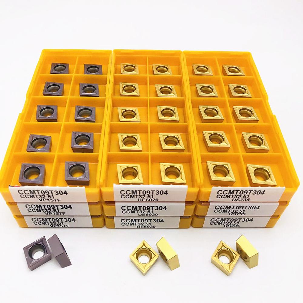 Carbide Draaigereedschap CCMT09T304 VP15TF UE6020 US735 Cnc Machine Tool Frees CCMT060204 Draaibank Toolccmt