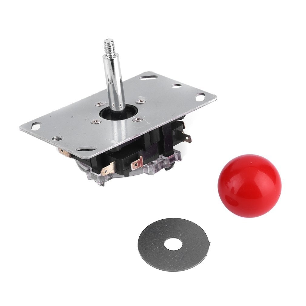 Classic Arcade Joystick 4/8 way DIY Game Joystick Red Ball Fighting Stick Replacement Parts For Game Arcade Dropshipping
