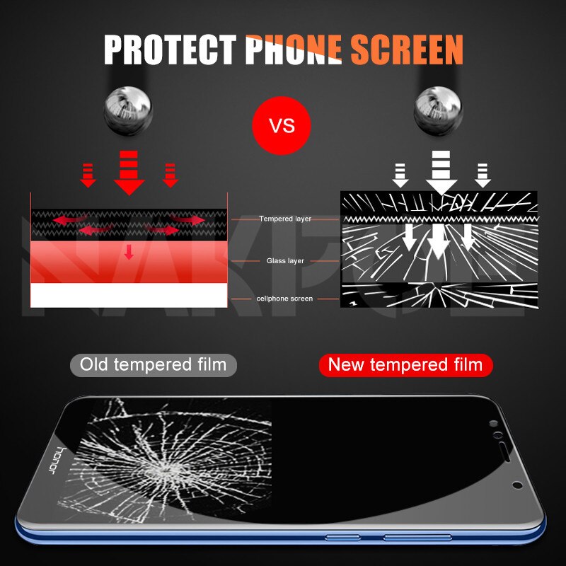 Huawei社の名誉 7A 9h保護ガラス 7C 7X 7s強化スクリーンプロテクターガラス名誉 8 lite 9X 8X 8A 8C 8 4sガラスフィルム