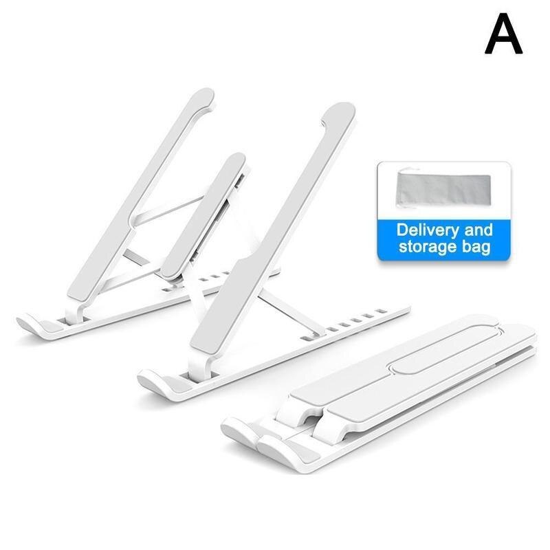 Sammenleggbar bærbar nettbrettstativ med kjølevifte varme macbook kjøligere luftavledning hp pro bærbar holder til stasjonær stativ  e0 w 9: Ba