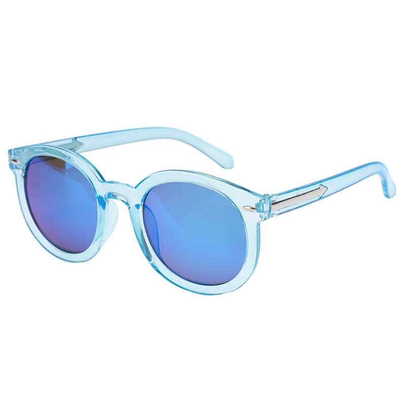 5 kleuren kleurrijke retro zonnebril  uv400 cirkelvormige brillen uv-bestendige klassieke brillen voor dames en heren: Stijl 2