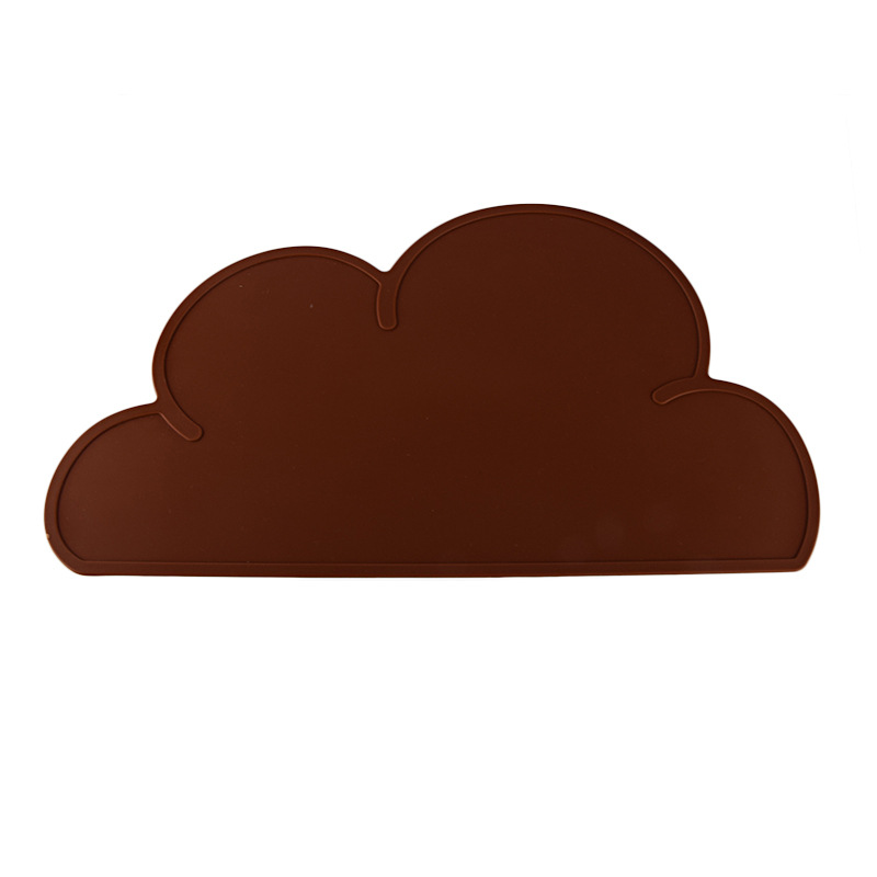 Silicone Cloud Placemat Heat Pad Waterproof Table Mat Student Children Cartoon Silicone Table Mat Kitchen Gadget Easy Cleaning: 6