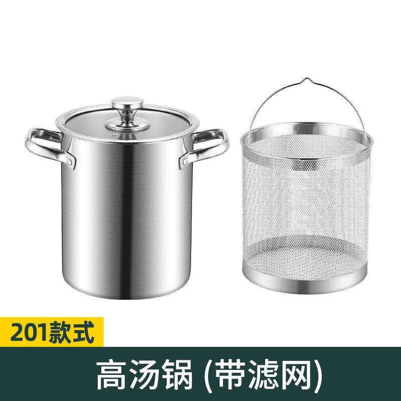 Rvs 3Pcs Asperges Pot Met Geperforeerde Mand: B