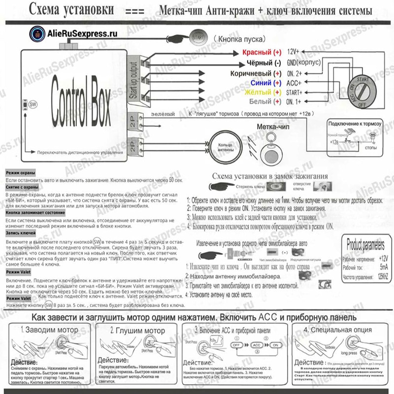 Auto Car Engine Push Start Button RFID Lock Ignition Keyless Entry start System Go Push Button Engine auto car Start Stop
