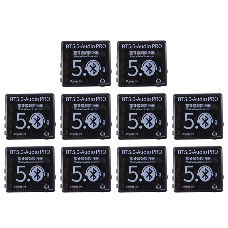 10X BT5.0 Audio Pro Bluetooth Audio Receiver MP3 Lossless Decoder Board Wireless Stereo Music Car Speaker Receiver: Default Title