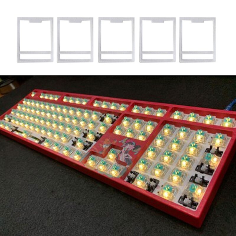120pcs/Pack Clear MX Switch Film for Mechanical Keyboard HTV Shaft Film for Cherry MX Gateron Switches