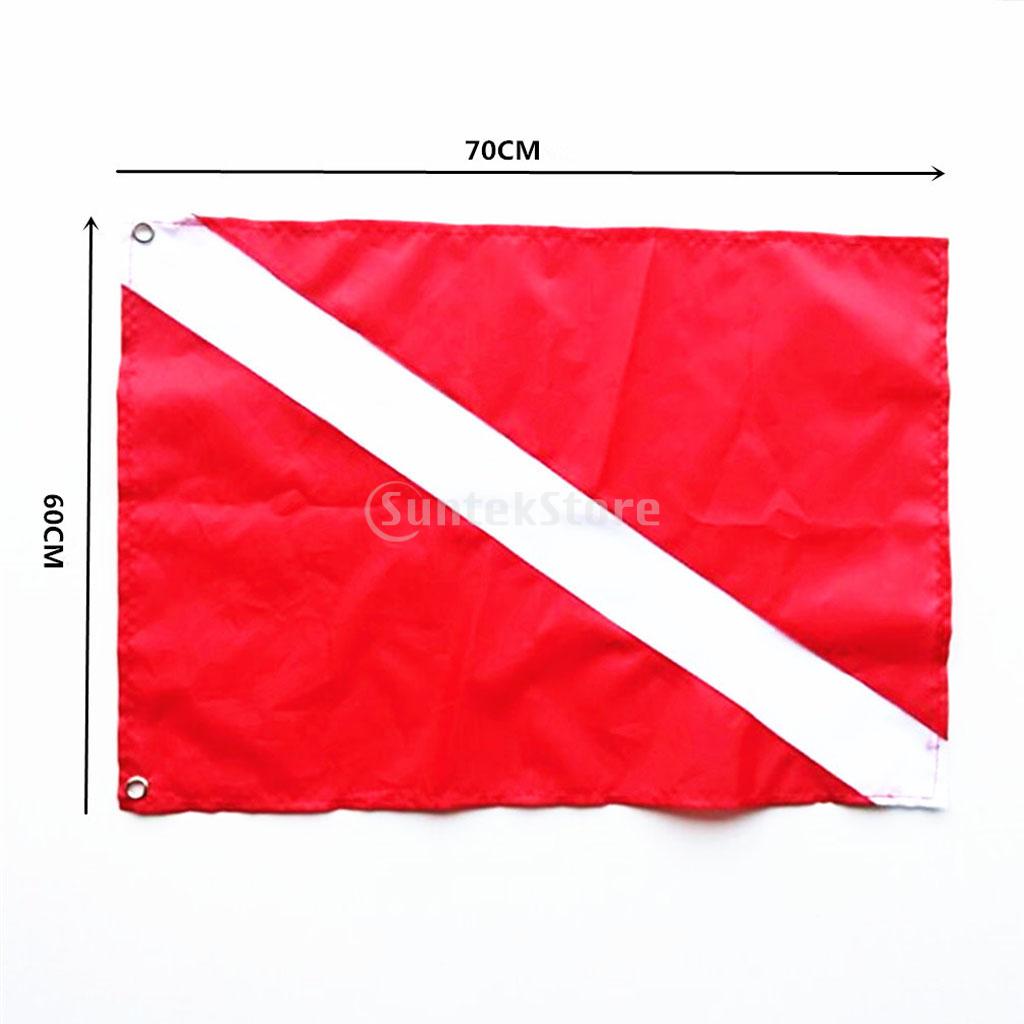 Grande Scuba Diver Down Flag Scuba Diving Free Diving pesca subacquea Snorkeling segnale di sicurezza Marker Banner Boat Flag 70x60 cm