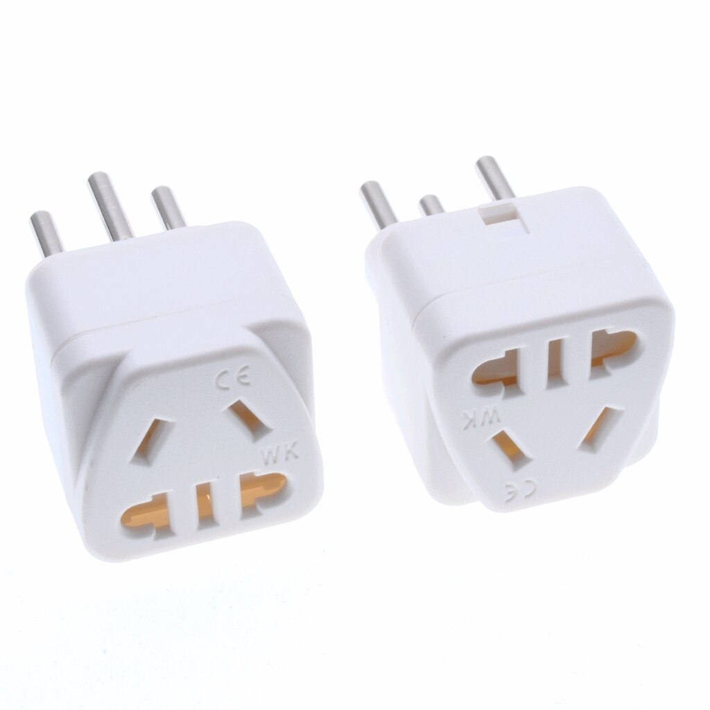 Zwitserland Travel Plug Adapter Type J Chinese AU US EU 2pin Universal Plug AC Power Adapter Socket Converter Plug: WHITE