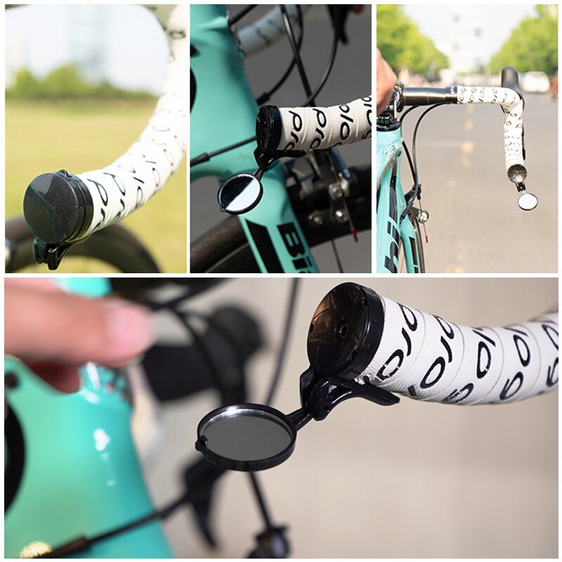 Bike Spiegels 360 Graden Draaibaar Road Mountainbike Fietsen Verstelbare Fietsen Stuur Plug Achteruitkijkspiegel Fiets Accessorie