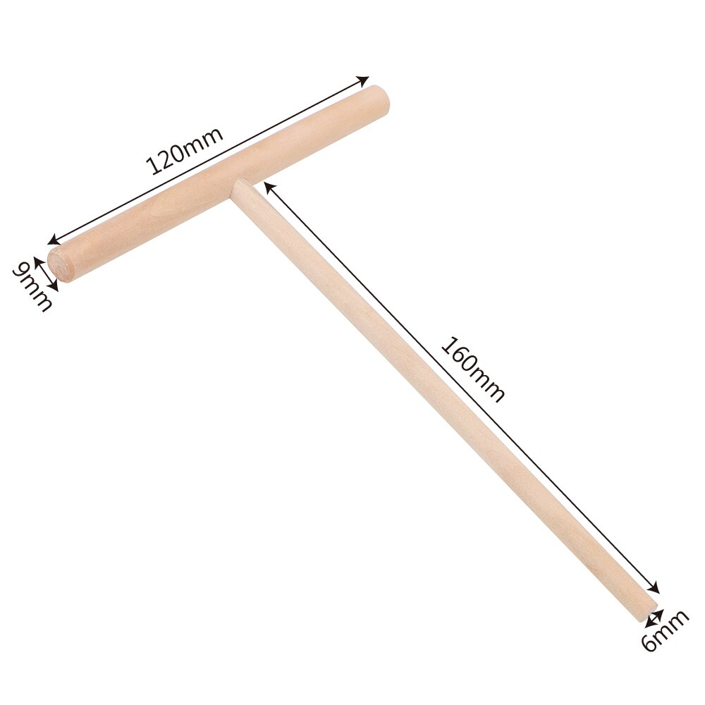 HOOMIN Pancake Batter Spreader Stick Wooden Chinese Specialty Crepe Maker Pancake Tool Home Kitchen Accessories