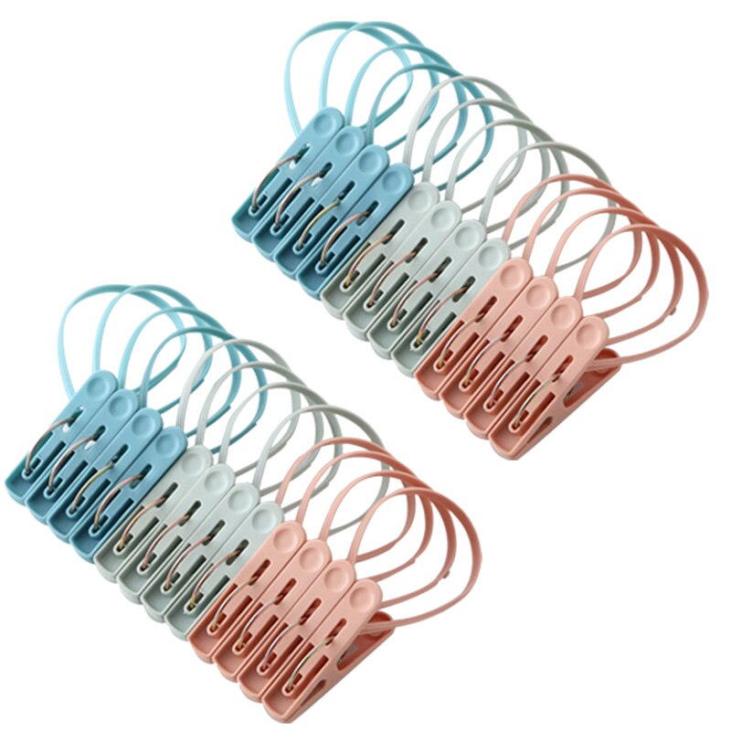 24 teile/satz Winddicht Wäscheklammern Kunststoff Wäsche Clip Tragbare Bh Socken Aufhänger haken Decke kleidung Clip Hängen Seil Kleidung Anbindung: B