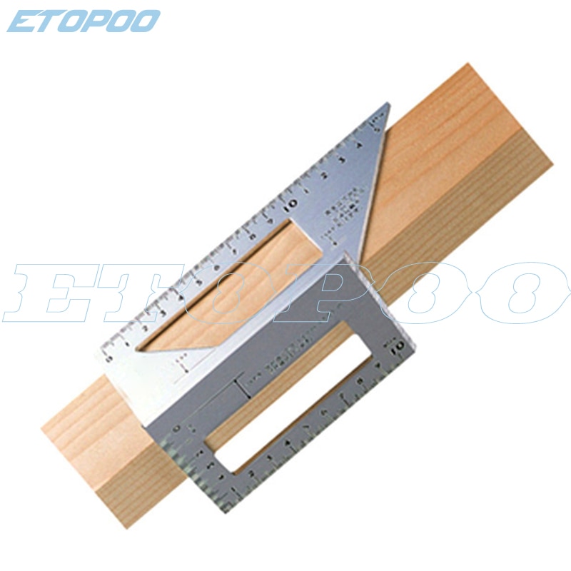 Japanse Aluminium 45 Graden 90 Graden Houtbewerking Multifunctionele Vierkante Gauge Hoek Gradenboog Over De Heerser
