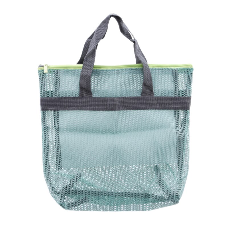 Reis mesh portemonnee tas cosmetische opbergtas make-up tas doos nylon effen casual