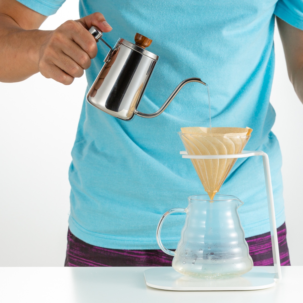 Seluna Houten Handvat Rvs Zwanenhals Waterkoker Hand Drip Koffie Pot Giet Over Koffie Thee Pot Barista Koffie Maker Brouwer