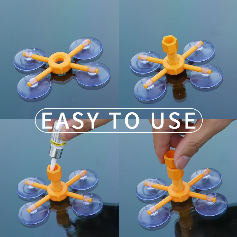 Vindruta reparationssatser gör det själv bilfönster reparationsverktyg glas repa vindruta spricka återställa fönsterruta polering bil-styling